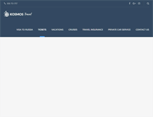 Tablet Screenshot of kosmostravel.com